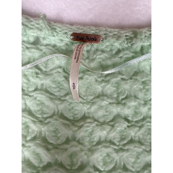 NWOT Free people crashing waves wool blend mint sweater womens S - Picture 4 of 9